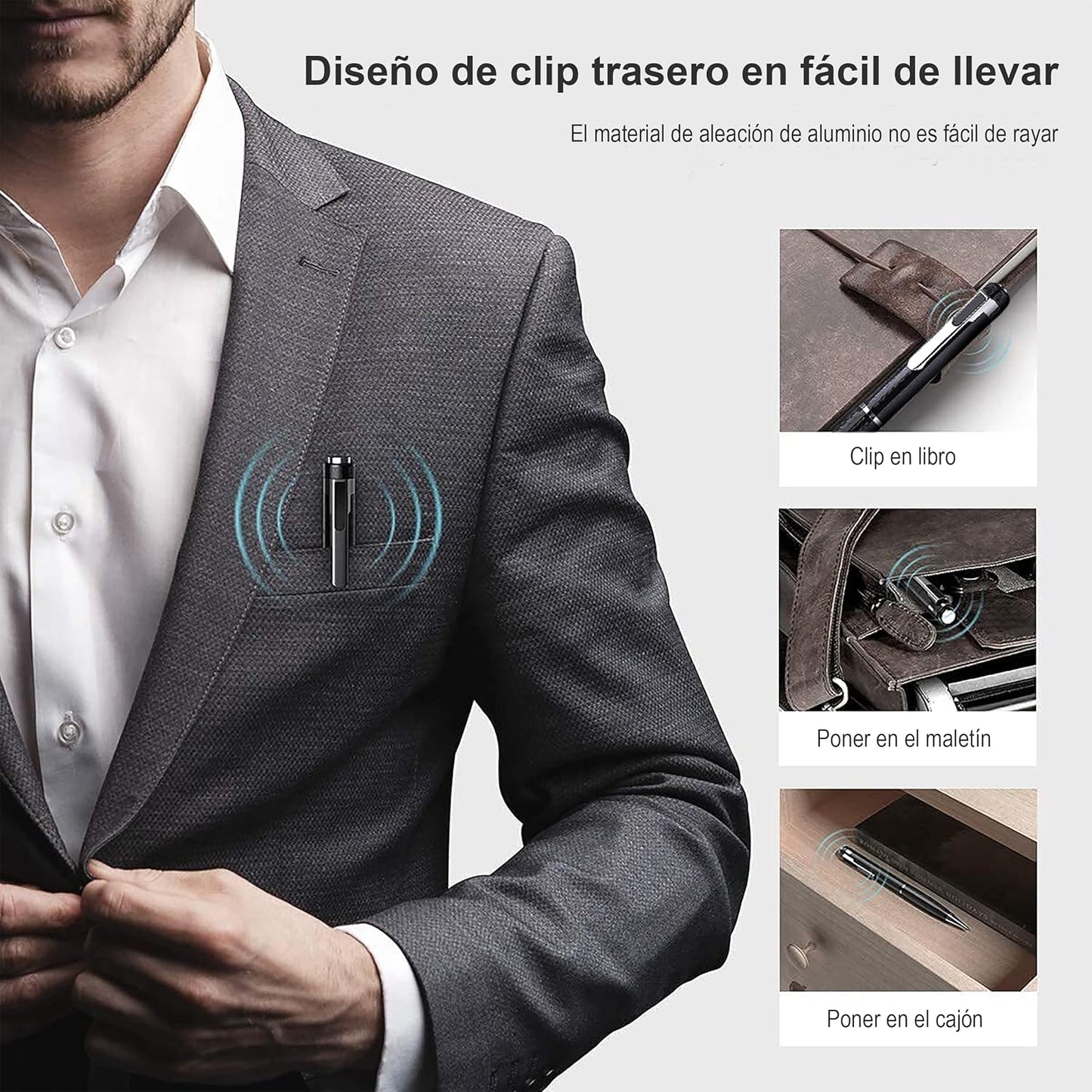 Bolígrafo inteligente con grabación de voz hasta 150 horas + tarjeta SD de 16 GB de regalo