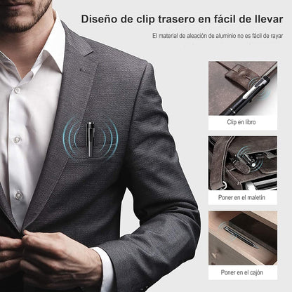 Bolígrafo inteligente con grabación de voz hasta 150 horas + tarjeta SD de 16 GB de regalo