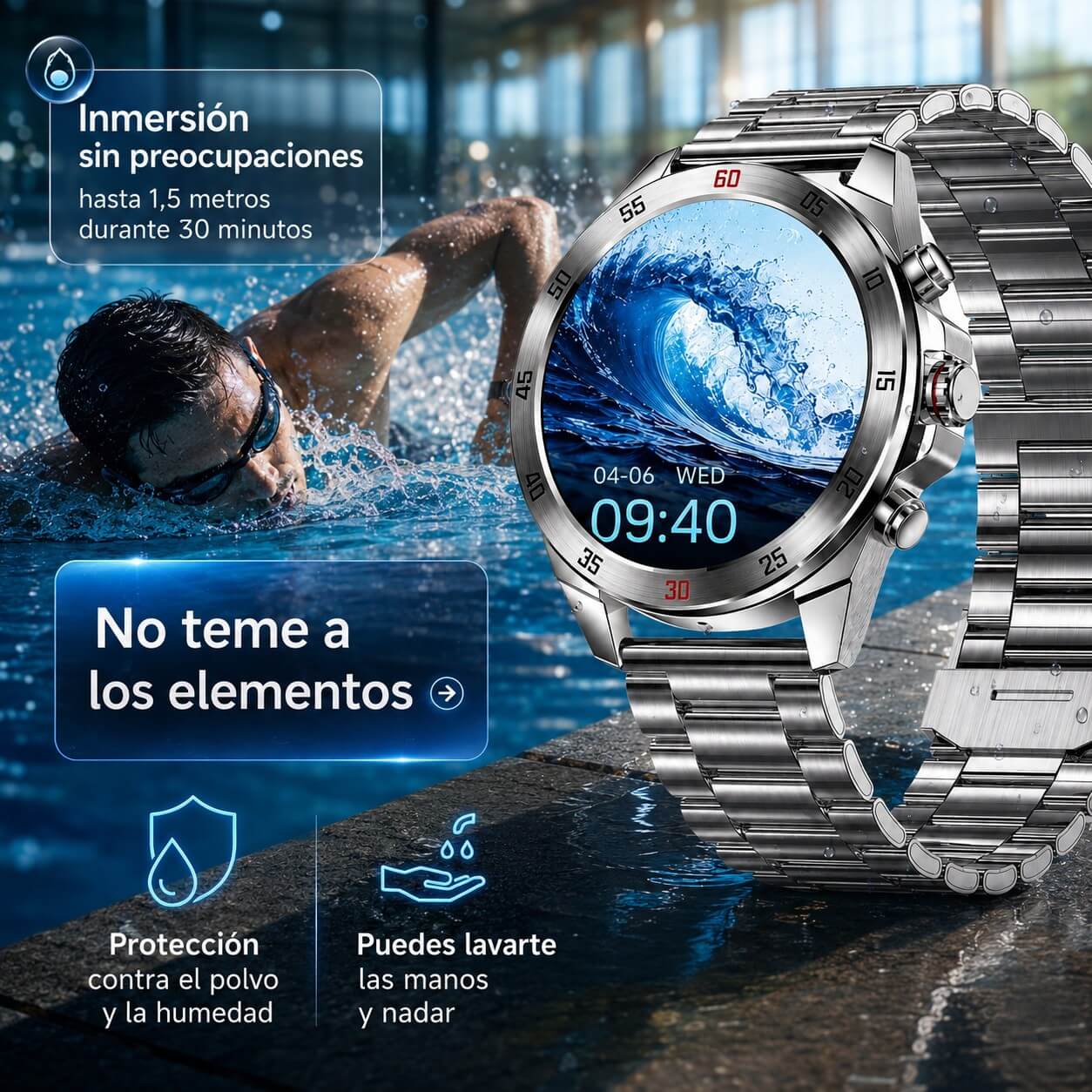 ROVEX® Smartwatch Premium con Pantalla HD
