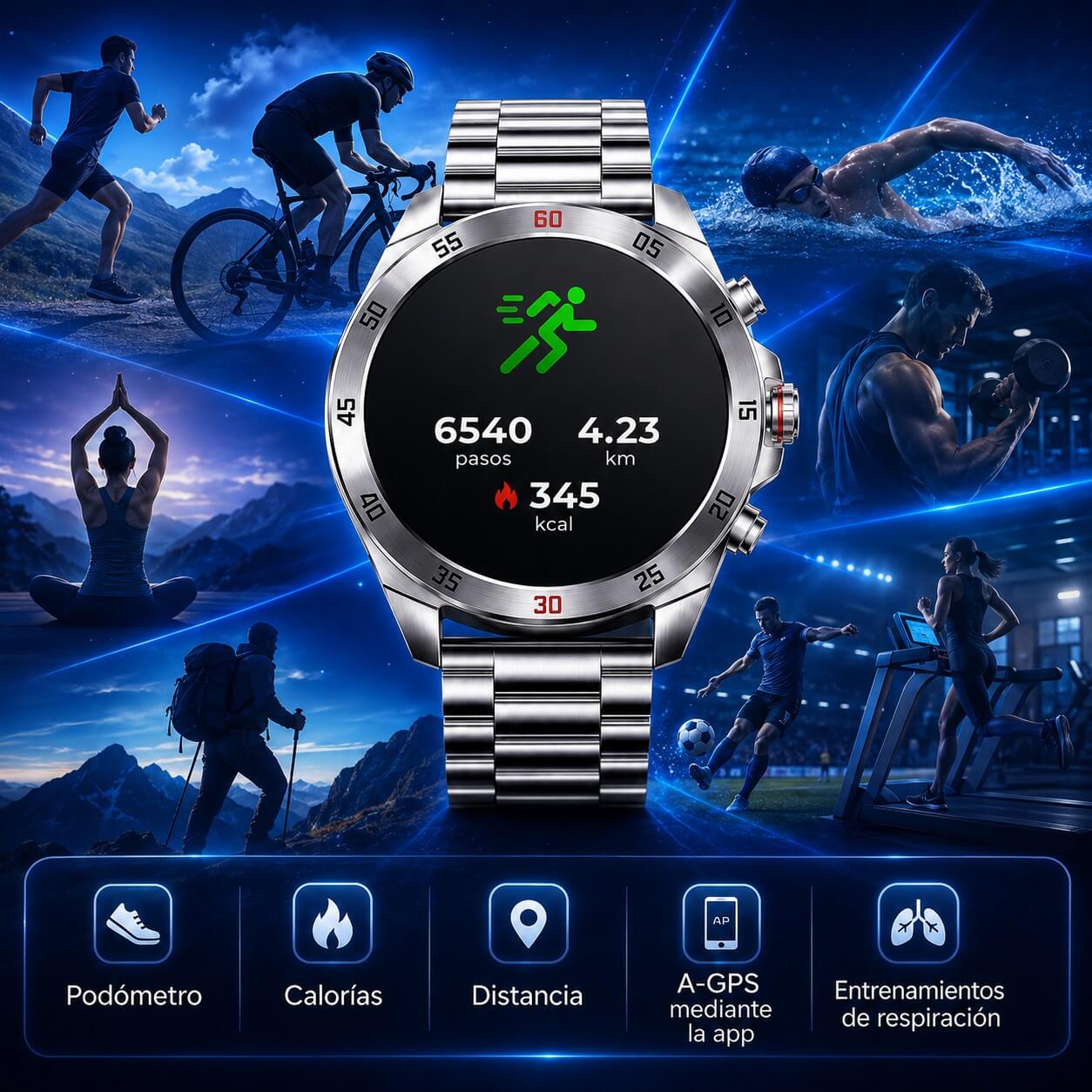ROVEX® Smartwatch Premium con Pantalla HD