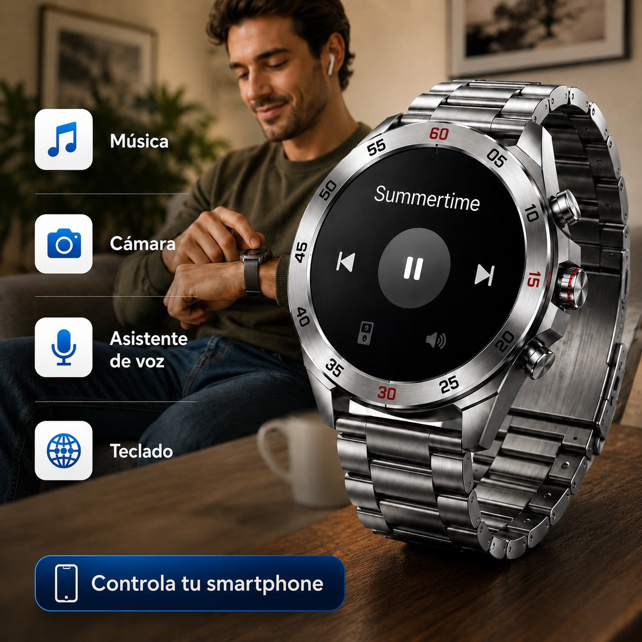 ROVEX® Smartwatch Premium con Pantalla HD