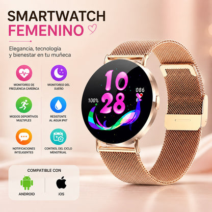DAISY® Smartwatch Femenino con Pantalla HD