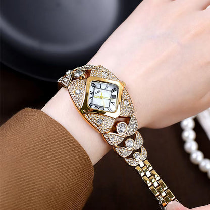 Reloj Real Elegante con Cristales Brillantes